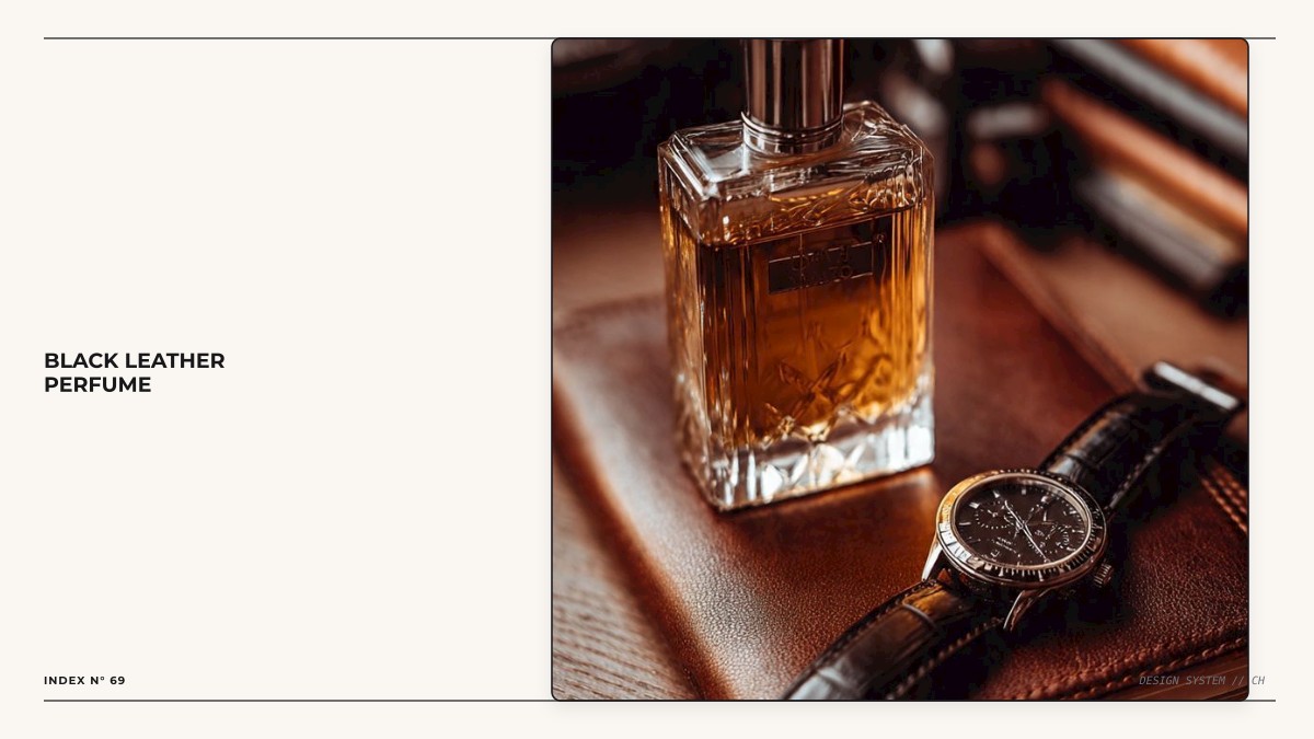 black leather perfume