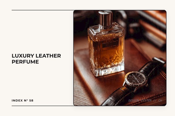 luxury leather perfume